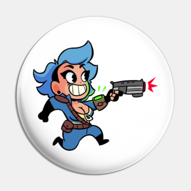 Wasteland Adventurer Peaches Pin by PeachFuzz Comics Store