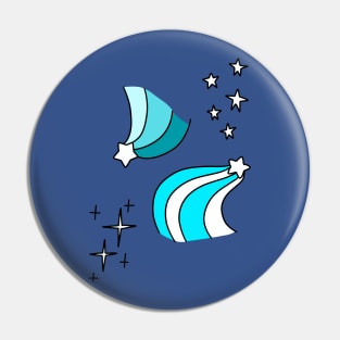 Sparkles and Shooting Star Pin