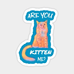 Are you Kitten Me? Animal Pun Magnet