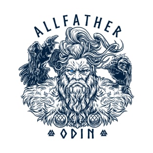 Odin Norse Viking Allfather God Raven Huginn Muninn T-Shirt