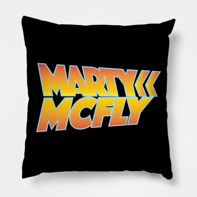 Marty McFly Back to the Future Pillow by glaucocosta