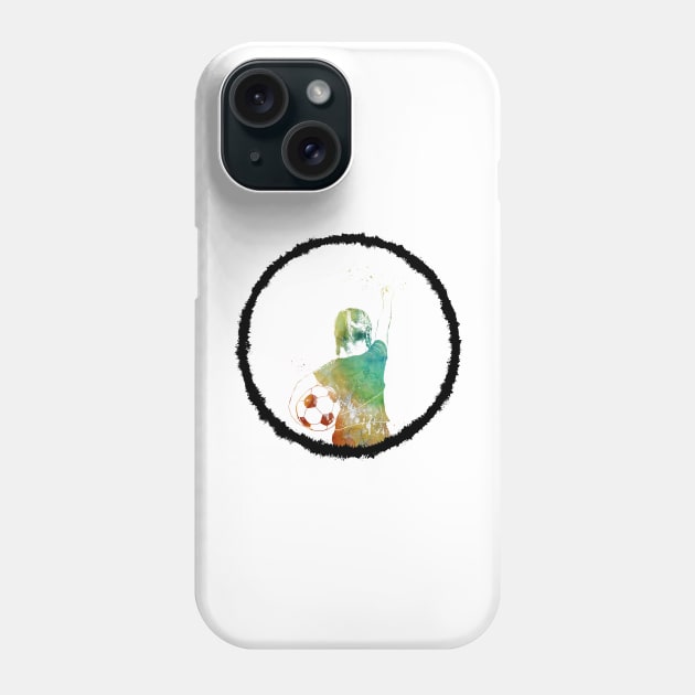 Soccer Player Phone Case by erzebeth