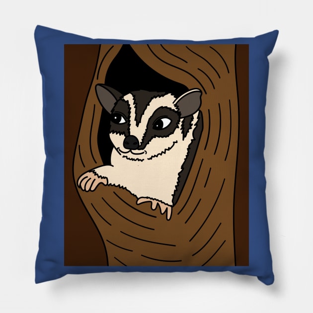 Possum Australia Raccoon Possum Pillow by flofin