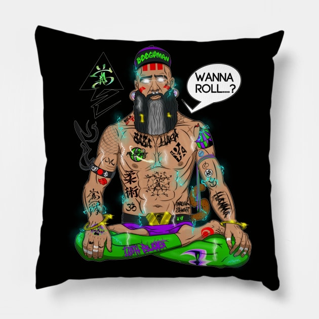 Jiu Jitsu Sensei [ #ArtIzMuzikForTheEyez ] Pillow by ArtIzMuzikForTheEyez