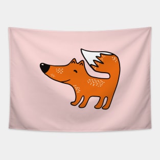 Cute fox illustration Tapestry