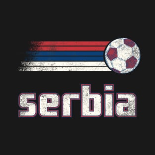 Serbia Soccer Retro Vintage T-Shirt