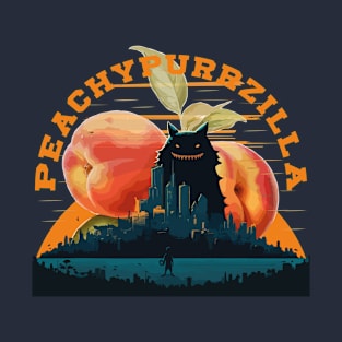 Peachy Purrzilla T-Shirt