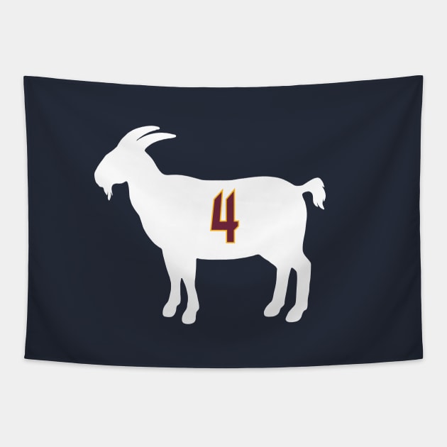 Evan Mobley Cleveland Goat Qiangy Tapestry by qiangdade