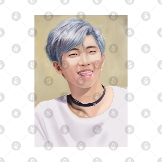 BTS KPOP RM RAP MONSTER SMILE NAMJOON by moonquarius