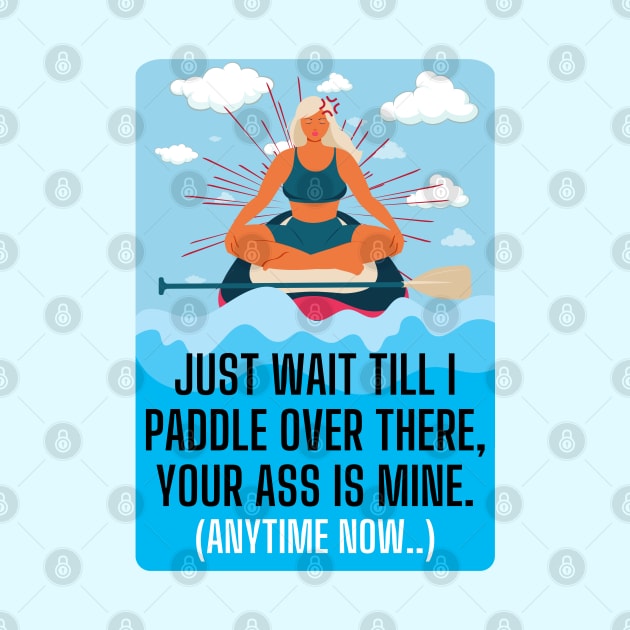 Paddle Boarding Warning Sticker by SpiralBalloon