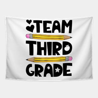 Team Third Grade Funny 3rd Back To School Teacher Student Tapestry