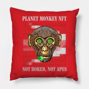 Planet Monkey Animals Not Bored Apes Pillow