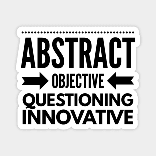 INTP Abstract Objective Questioning Innovative Magnet