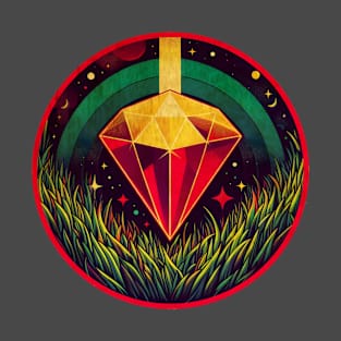 rainbow diamond illustration T-Shirt