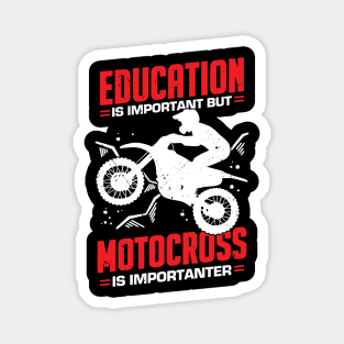 Funny Motocross Dirt Bike Rider Gift Magnet