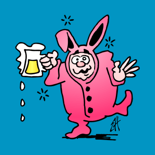 Drunk in a pink bunny suit T-Shirt