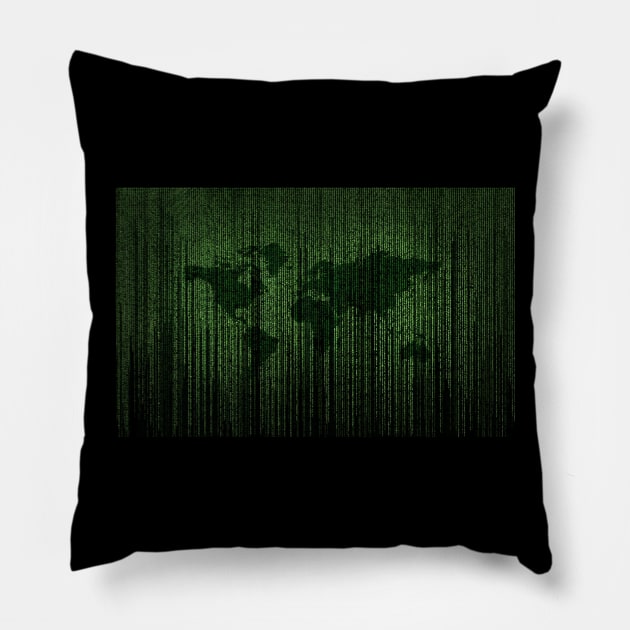 matrix movie film tv system Pillow by untagged_shop