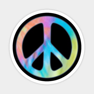 Tie Dye Peace Sign Magnet