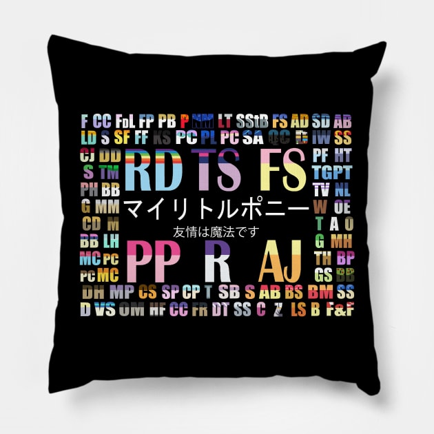 My Little Pony Initials Pillow by jingacoo