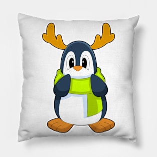 Penguin Reindeer Pillow