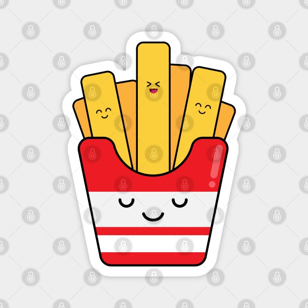 French Fries Magnet by WildSloths