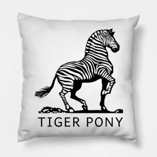 Vintage Tiger Pony Pillow
