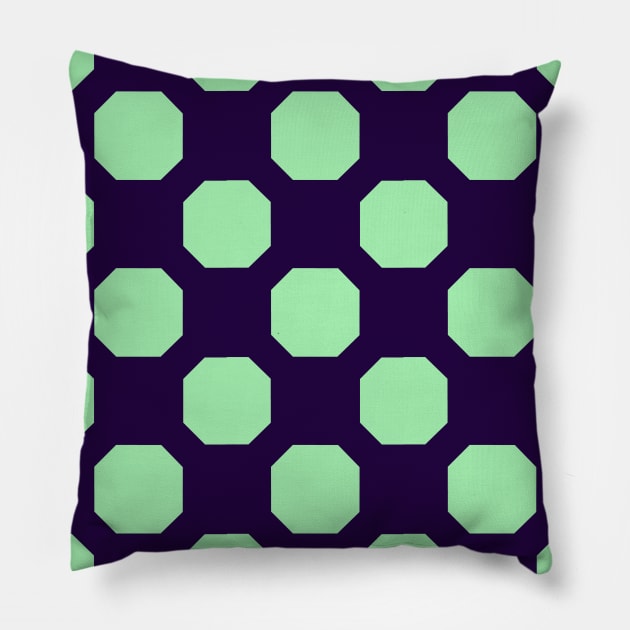 Magic Circle Patchwork Pattern Pillow by Nuletto