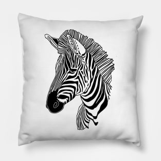 Zebra lines art #zebra #tshirt Pillow