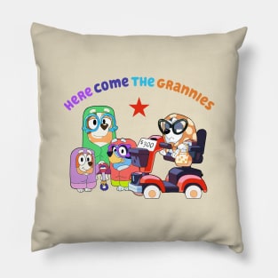 Bluey grannies here come super gigi Pillow