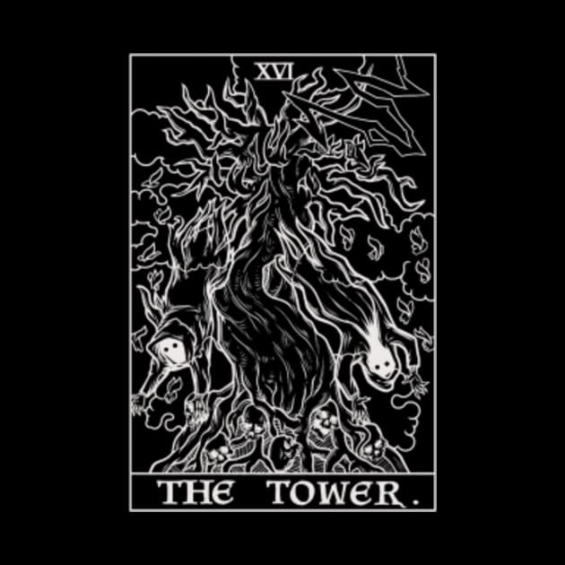 Discover The Tower Tarot Card Tree of Life - The Tower Tarot Card Tree Of Life - Tapisseries