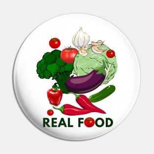 Real Food Organic Pin