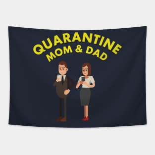 Quarantine Mom and Dad Tapestry