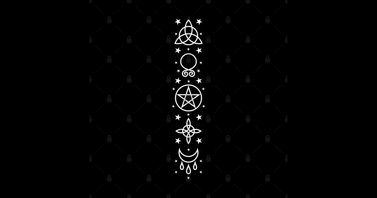 Witch Symbols - Witchcraft - Sticker | TeePublic