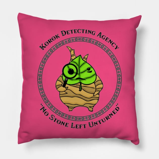 Korok Detecting Agency Pillow by KaniaAbbi