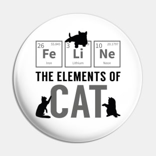 The Elements Of Cat Pin