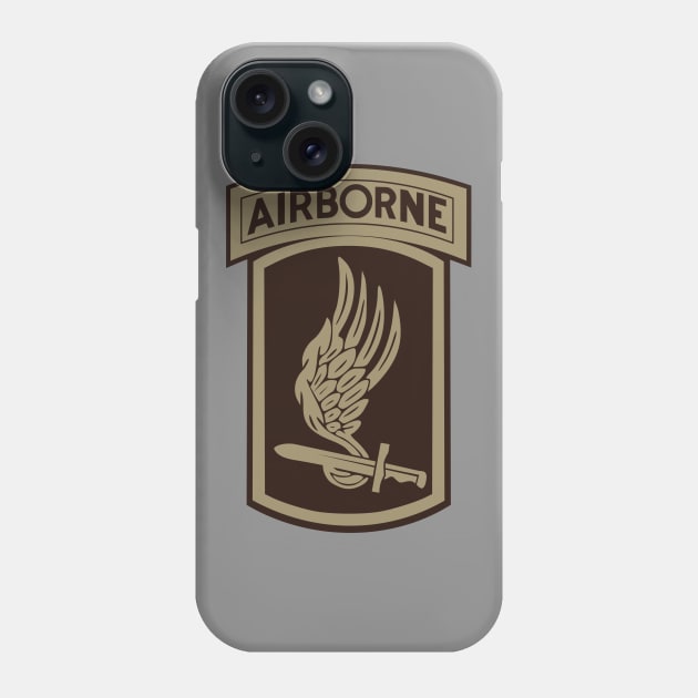 173rd Airborne Patch (desert subdued) Phone Case by Firemission45