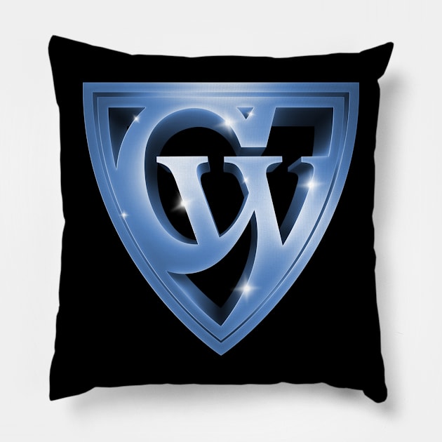 CapedWonder logo 2 Pillow by CapedWonder Treasures