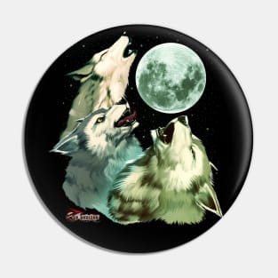 Red Horizon - 3 Power Moon Pin