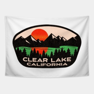 Clear Lake California Fishing Boating Tapestry