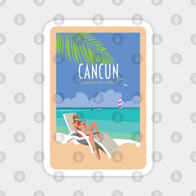 cancun Magnet by Sauher