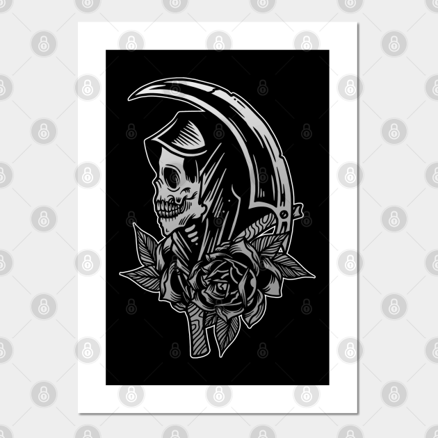 Share 73 traditional reaper tattoo flash latest  incdgdbentre