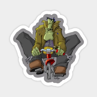 Hunk on a trike Magnet