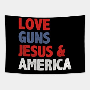 love for Guns, Jesus, and America Tapestry