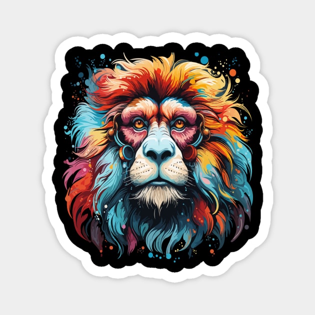 Snow Monkey Rainbow Magnet by JH Mart