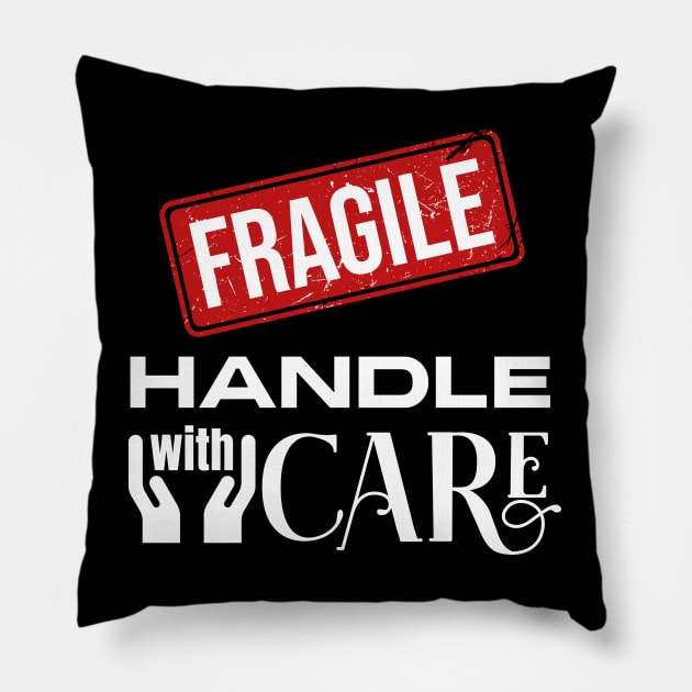 Fragile Pillow by Cherubic