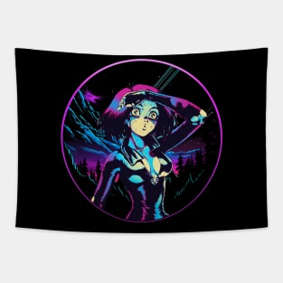 Alita's Steel Resolve - Become a Warrior with Angel Alita Tee Tapestry