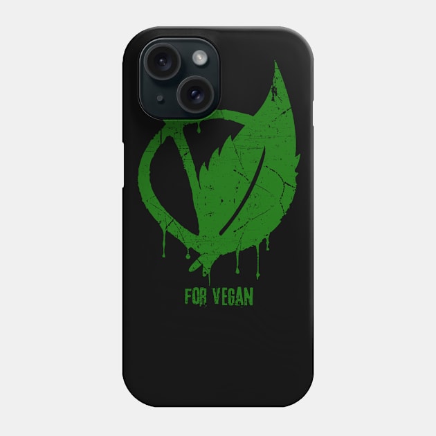 V for Vegan Phone Case by EddieBalevo