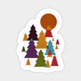 pine trees Magnet