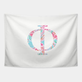 Phi Splash Greek Letter Tapestry