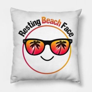 Resting Beach Face Pillow